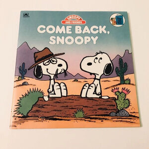 1987 Come Back Snoopy Snoopy and  Friends Golden Look look Book